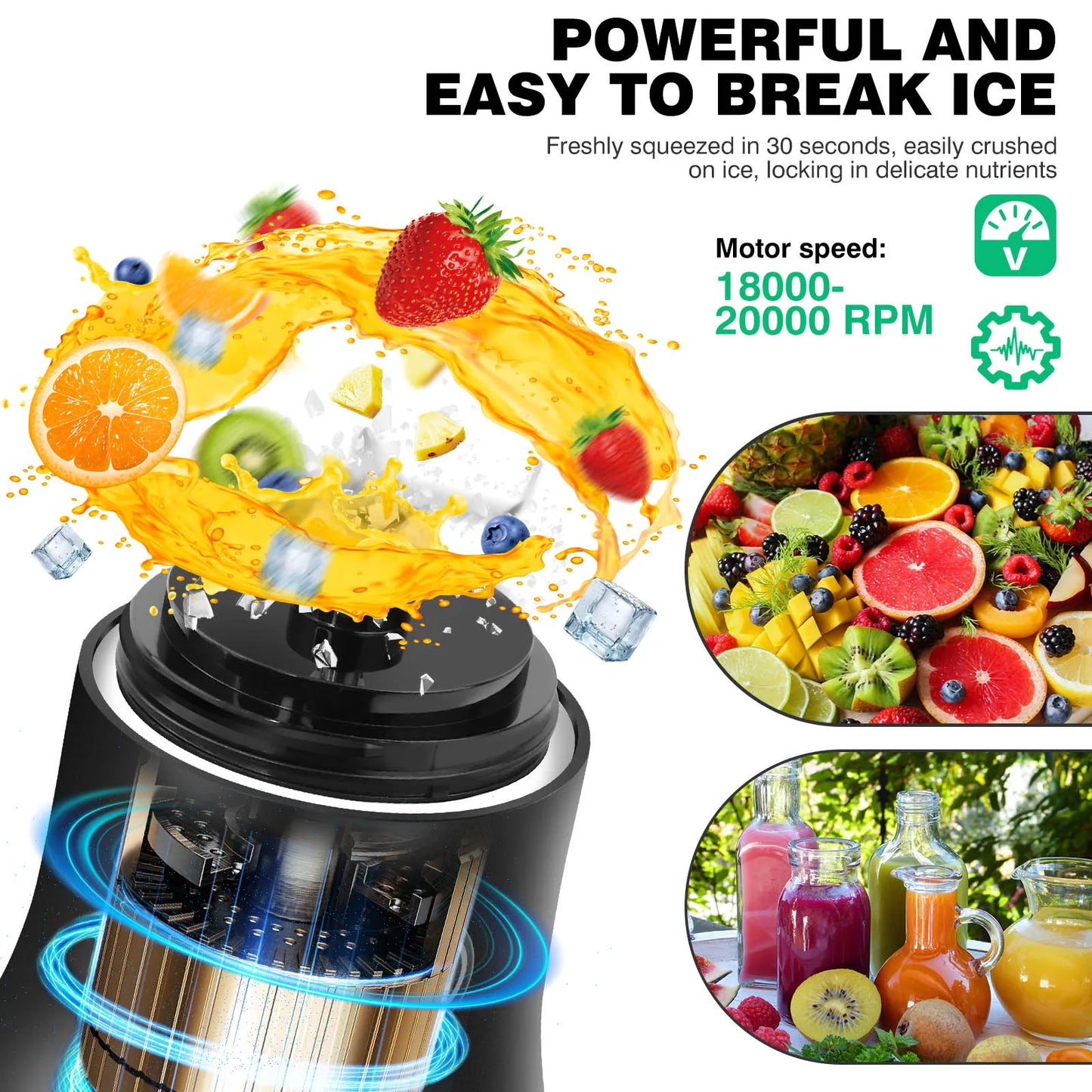 Portable 2-in-1 USB Blender – 600ML